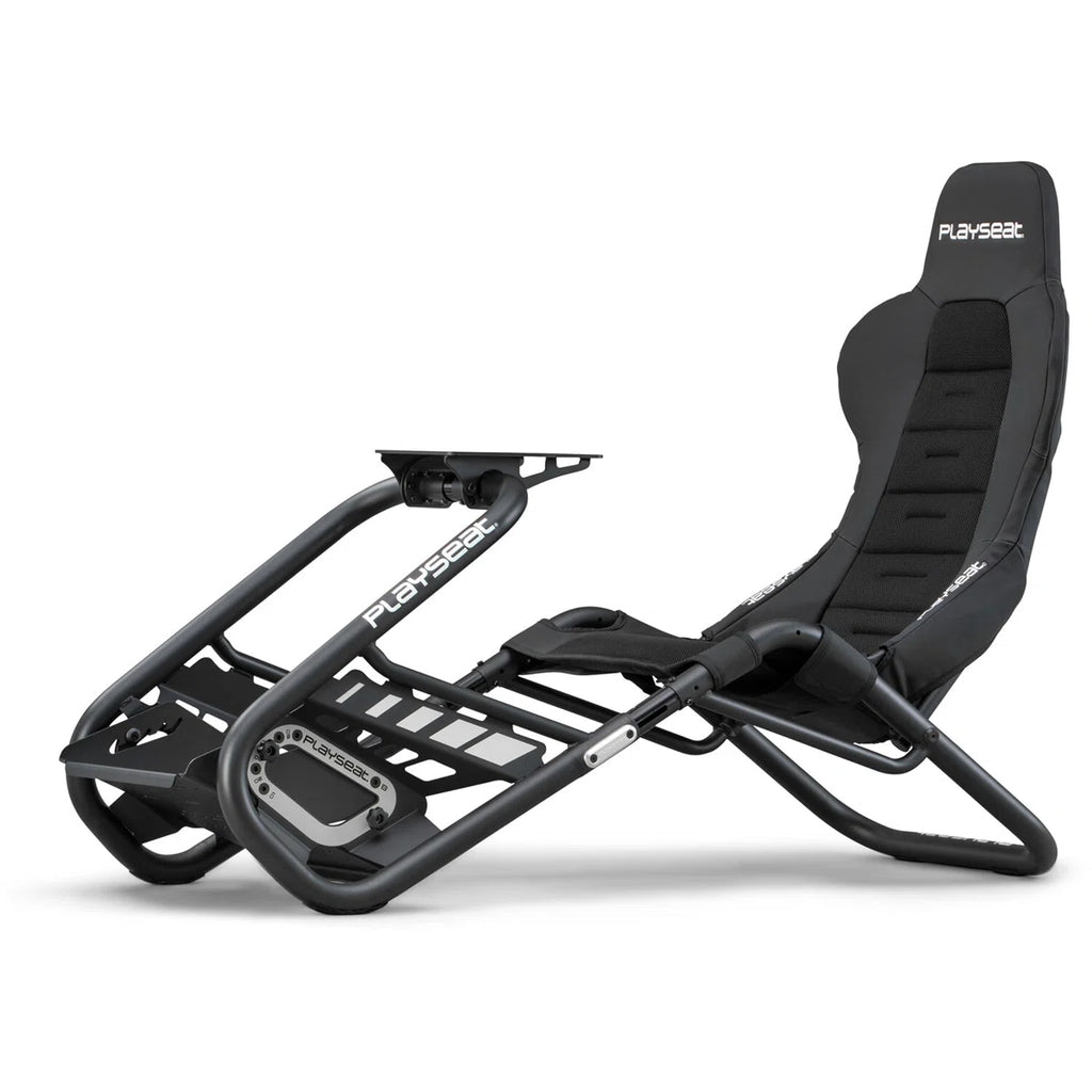 Trophy Lightweight Carbon Quality Steel Racing Simulator Cockpit with Innovative ActiFit™ Fabric and Open Cockpit Design