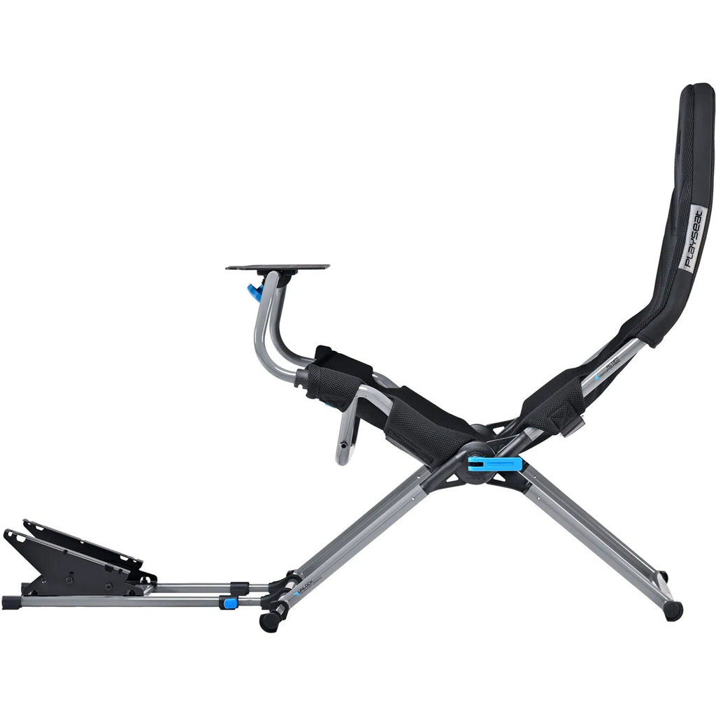Challenge X Lightweight Carbon Quality Steel Logitech G Edition Foldable Racing Simulator Cockpit with Innovative ActiFit™ Fabric and Shifter Mount Included, Black