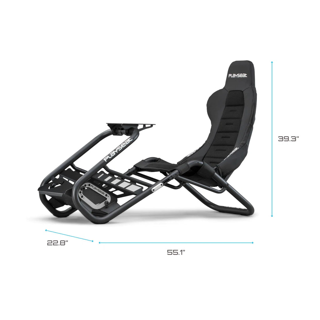 Trophy Lightweight Carbon Quality Steel Racing Simulator Cockpit with Innovative ActiFit™ Fabric and Open Cockpit Design